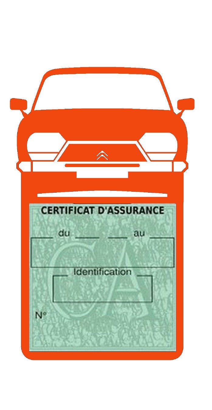 Etui simple assurance voiture Citroën GSA Stickers auto rétro clicktofournisseur.com