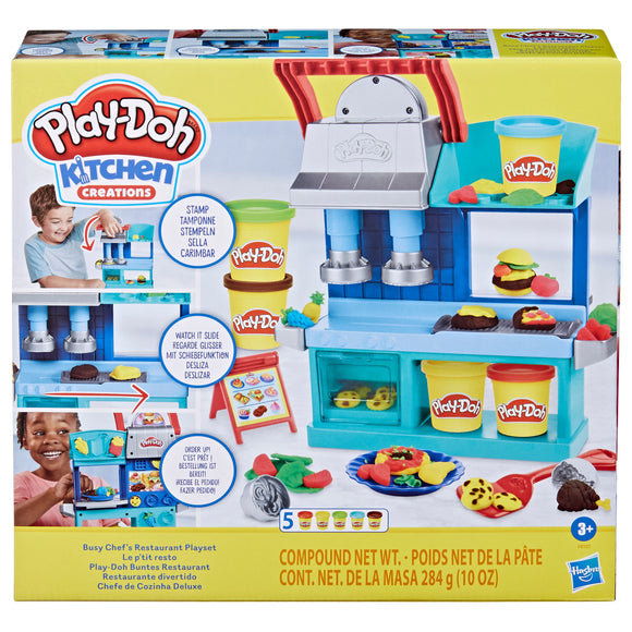 Play-doh playset restaurant de chefs occupés