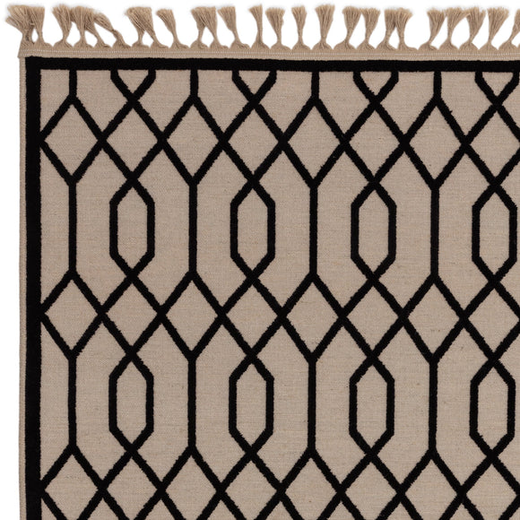 Tapis moderne en jute et coton torsy