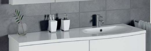 Grand lavabo droite RIHO CELANO en marbre de synthèse 131x48 H 2,8 cm clicktofournisseur.com