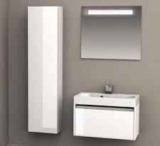 Grande armoire de douche à 1 porte RIHO EIFEL en bois laqué brillant 40x24x H 171,5 cm clicktofournisseur.com