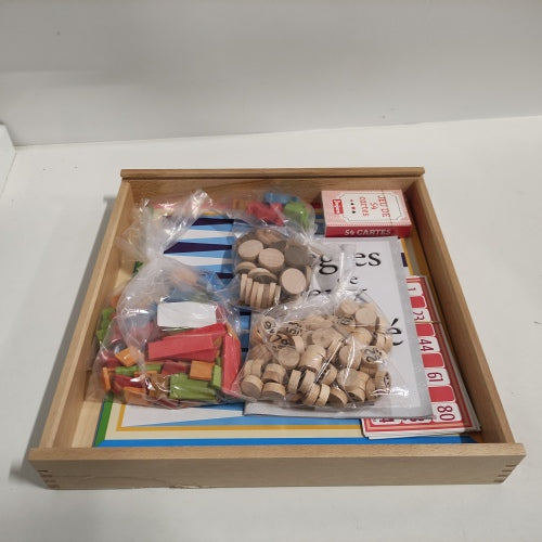 Ecost Customer Return Jeujura 8128 Game Set Party Traditional Wooden