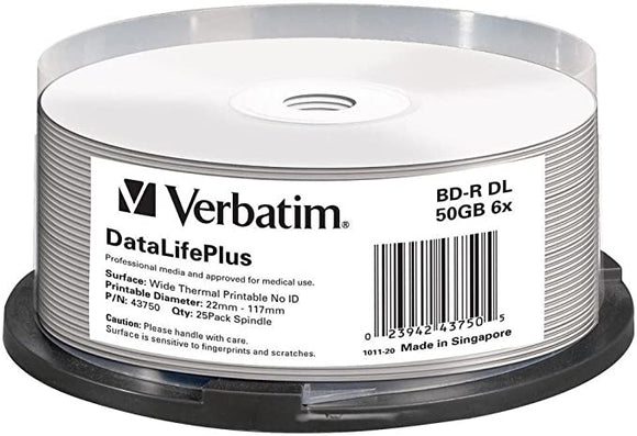 Retour client Ecost Verbatim DataLifePlus BDR x 25 50 Go