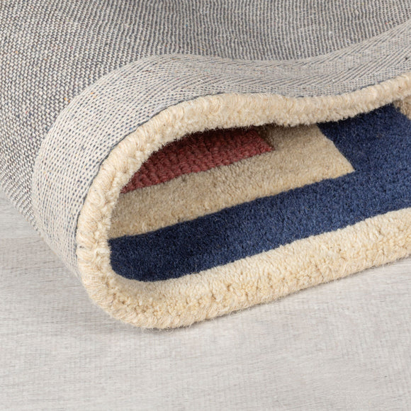 Tapis moderne en laine tufté main picto