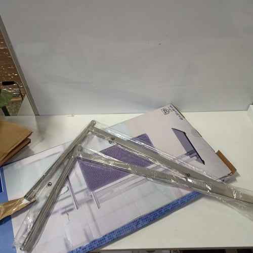 Retour client Ecost Porte-serviettes WENKO Lava 42 x 81 x 20 cm Acier inoxydable brillant