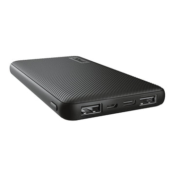 Batterie externe trust primo ultra-mince 10 000 mah noir