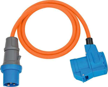 Ecost customer return Brennenstuhl Camping CEE Adaptor Cable with CEE Plug and Angled Coupling Inclu