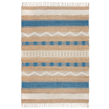 Tapis moderne en jute casbah - 0