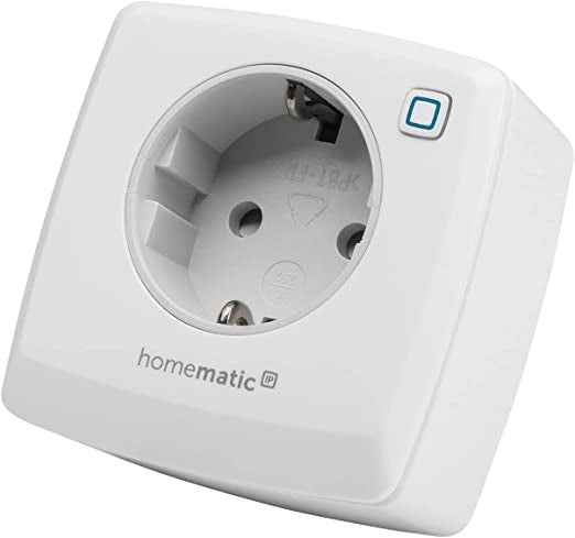 Ecost customer return Homematic IP Smart Home Switch Measuring Socket, Socket Measures Power, Digita