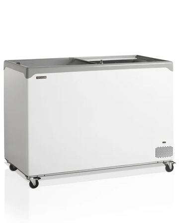 Conservateur couvercle plat portes coulissantes 298L - clicktofournisseur.com