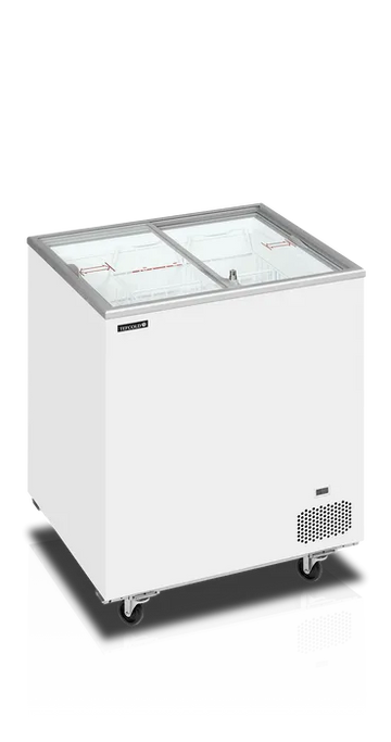 Conservateur portes vitrées coulissantes 165L - clicktofournisseur.com