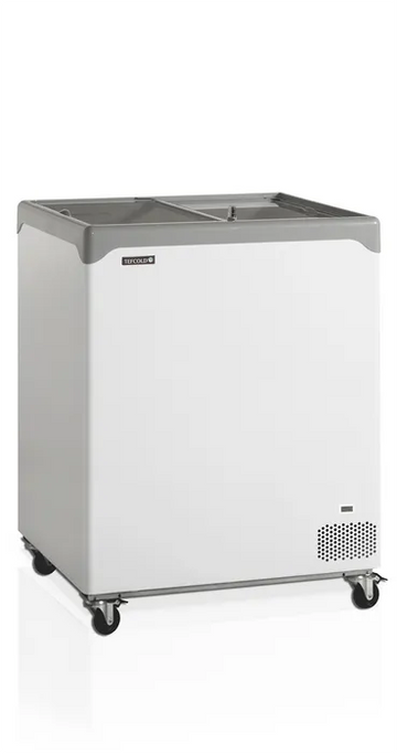 Conservateur couvercle plat portes coulissantes 138L - clicktofournisseur.com