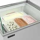Vitrine à glaces avec portes vitrées coulissantes 72cm - clicktofournisseur.com