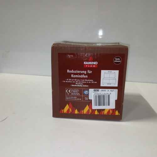 Retour client Ecost KaminoFlam Senotherm 331861 Raccord de réduction noir 2 mm 150 mm à 120 mm