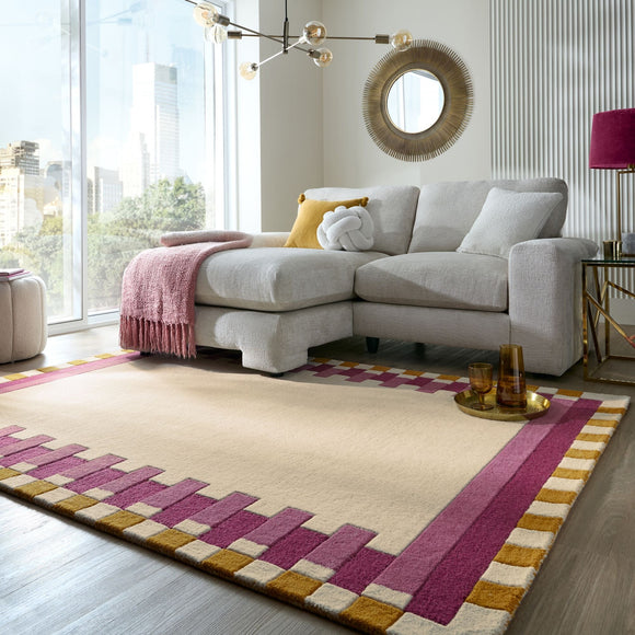 Tapis moderne en laine yaki