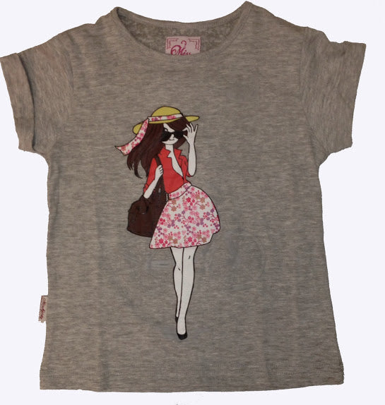 Miss Girly T shirt Fille FLIRT clicktofournisseur.com