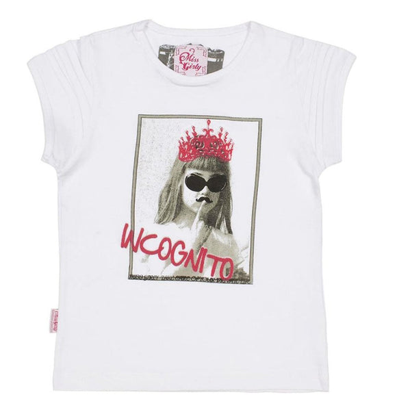 Miss GirlyTshirt manches courtes fille 3-8 ans FRISCO clicktofournisseur.com
