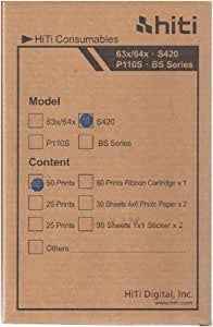 Ecost customer return Umax/Hiti Photo Paper Set 50 Sheets 10 x 15 cm s 400/420