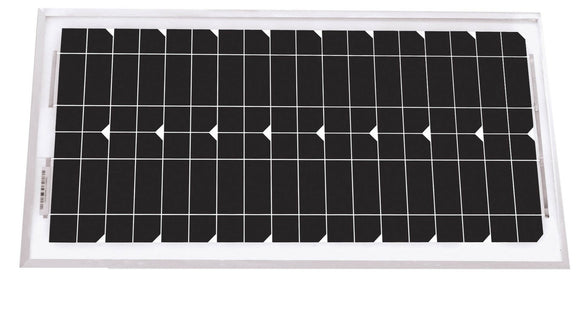 PANNEAU SOLAIRE MONOCRISTALLIN 20W - 12V clicktofournisseur.com