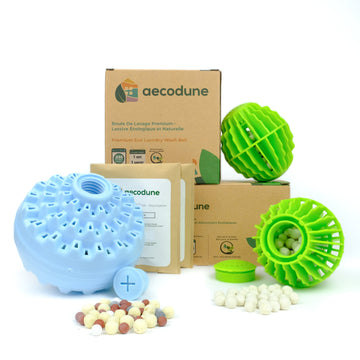 Kit Boule Lessive et 2 Boules Sèche Linge - Boule Lessive et Sèche Linge Efficaces