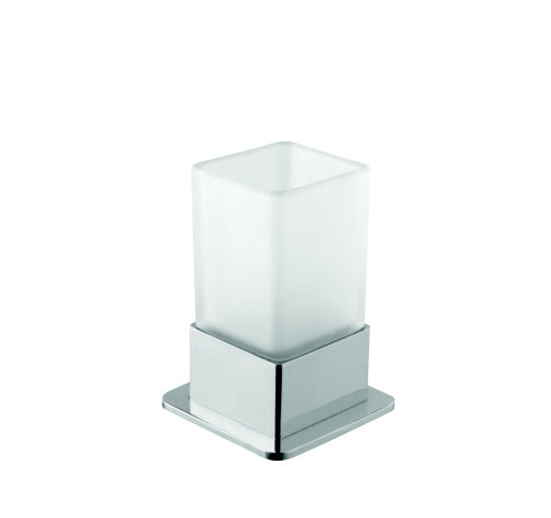 Porte-verre en verre PLAZA 8x8x10 cm clicktofournisseur.com