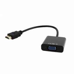 Gembird A-HDMI-VGA-03 video cable adapter 0.15 m HDMI Type A (Standard) VGA (D-Sub) Black