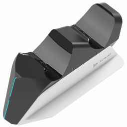 SAVIO GCS-01 Station de charge double pour manettes PS5, Dual Sense, USB, noir