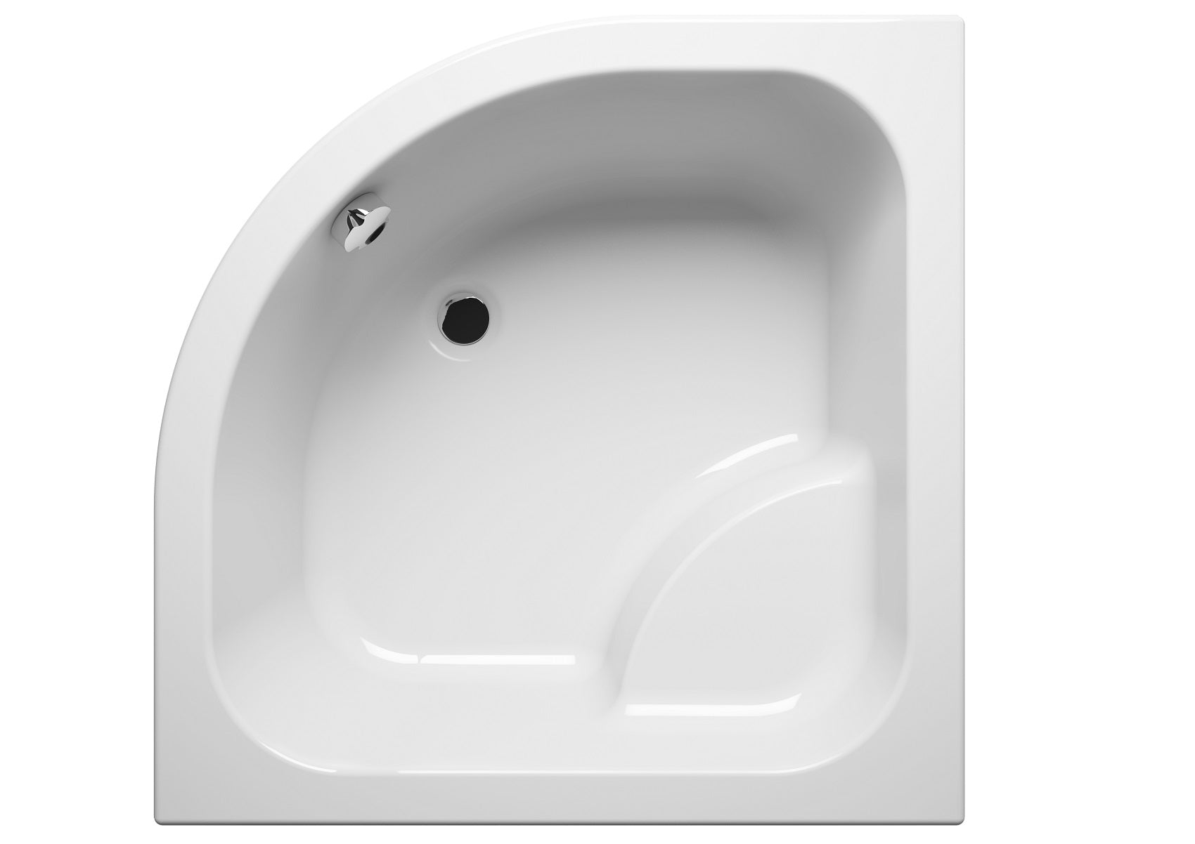 Receveur de douche acrylique quadrant avec assise RIHO 343 90x90x35cm clicktofournisseur.com