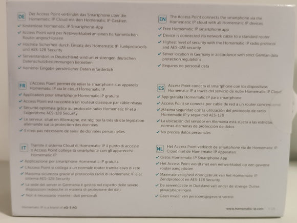 Ecost customer return Homematic IP Access Point  Smart Home Gateway with free app and voice control