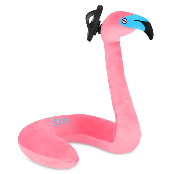 Oreiller de voyage avec support pour téléphone spokey serpente