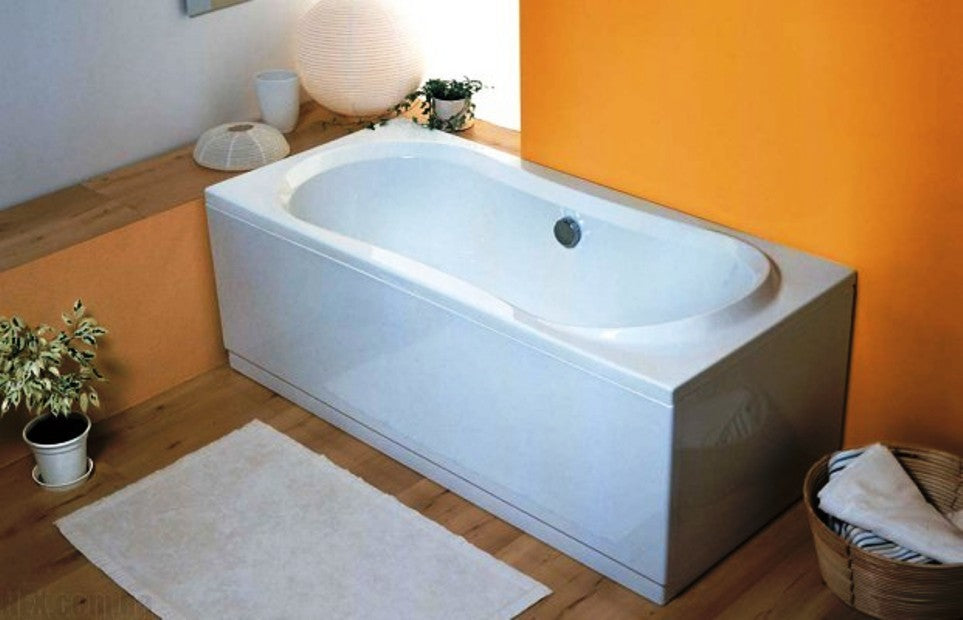 Tablier de baignoire latéral universel 70x57 cm en acrylique blanc clicktofournisseur.com