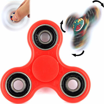 Toupie mécanique anti-stress hand spinner rose roulement à billes ultra rapide - Clicktofournisseur.com