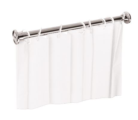 Tringle pour rideau de douche en acier poli; 900mm clicktofournisseur.com