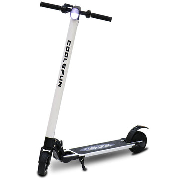 Trottinette électrique cool&fun ultra légère et pliable blanc - Clicktofournisseur.com