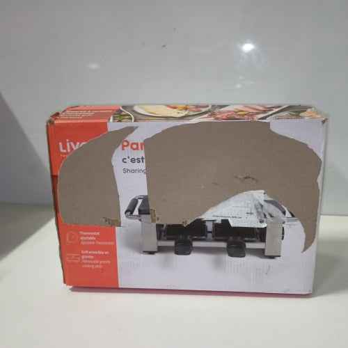 Retour client Ecost Appareil à raclette LIVOO DOC261 pour 4 personnes, acier inoxydable, gris