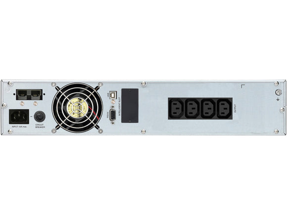 PowerWalker VFI 2000CRM LCD Double conversion (en ligne) 2 kVA 1600 W 4 prise(s) CA
