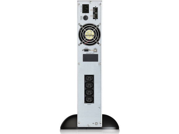 PowerWalker VFI 2000CRM LCD Double conversion (en ligne) 2 kVA 1600 W 4 prise(s) CA