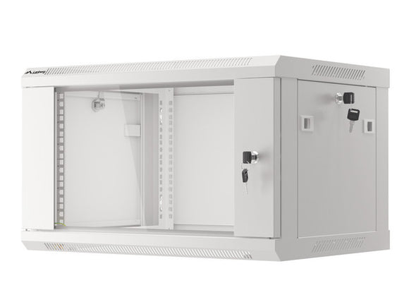 Armoire murale lanberg 19" 4u 600x450 gris wf01-6406-10s