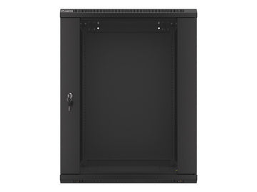 Baie d'installation murale Lanberg 19'' 15U 600x600mm noire (porte vitrée)