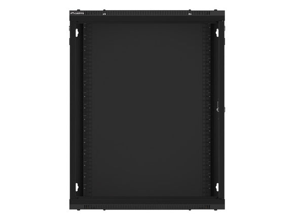 Baie d'installation murale Lanberg 19'' 15U 600x600mm noire (porte vitrée)