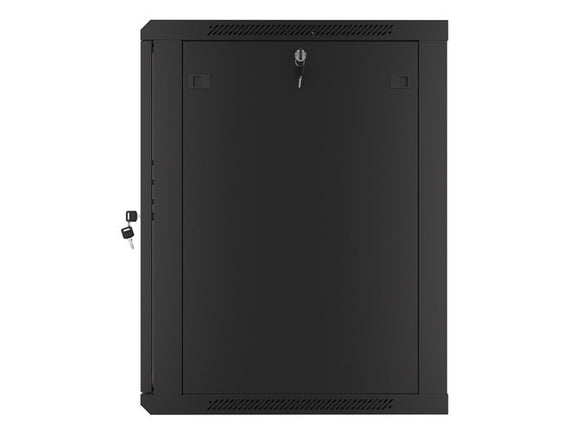 Baie d'installation murale Lanberg 19'' 15U 600x600mm noire (porte vitrée)