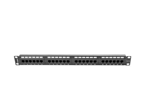 Panneau de brassage Lanberg 24 ports 1U Cat.5e UTP Noir PPU5-1024-B