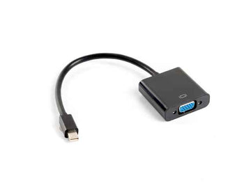 Câble adaptateur vidéo Lanberg AD-0006-BK 0,2 m VGA (D-Sub) Mini DisplayPort Noir