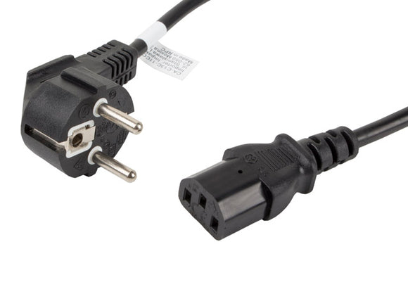 Câble d'alimentation lanberg ca-c13c-11cc-0018-bk noir 18 m coupleur c13 cee7/7