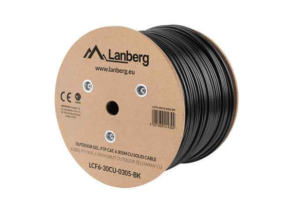 Lanberg LCF6-30CU-0305-BK networking cable Black 305 m Cat.6 outdoor