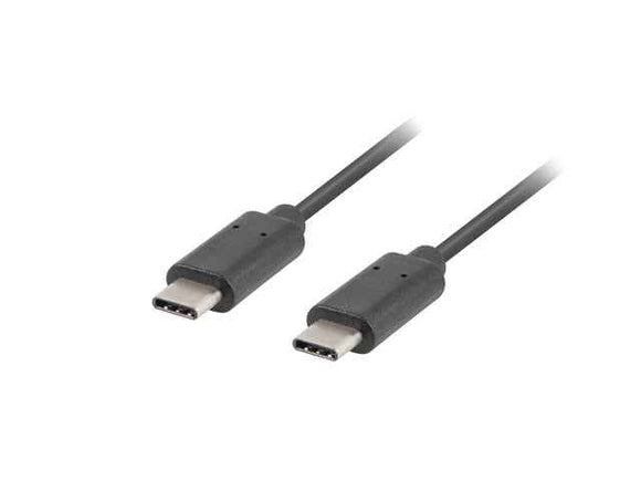 Lanberg CA-CMCM-10CU-0010-BK kabel USB 2.0 1m USB-C M/M Black