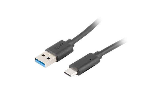 Lanberg CA-USBO-31CU-0018-BK USB cable 1.8 m USB 3.2 Gen 1 (3.1 Gen 1) USB C USB A Black