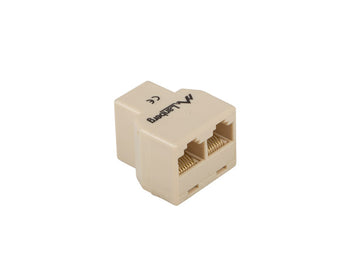 Lanberg AD-RJ45-2RJ45-OU network splitter Beige