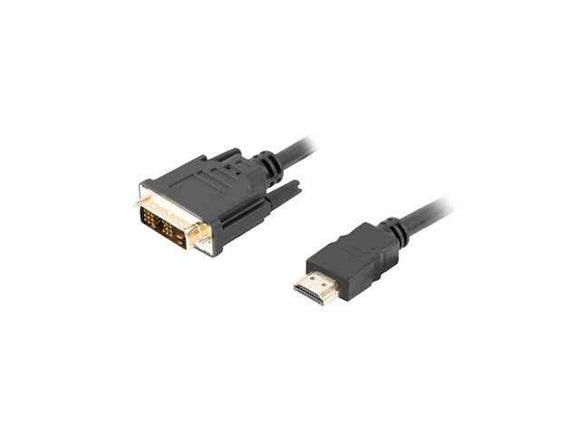 Câble adaptateur vidéo Lanberg CA-HDDV-10CC-0030-BK 3 m HDMI Type A (standard) DVI-D Noir