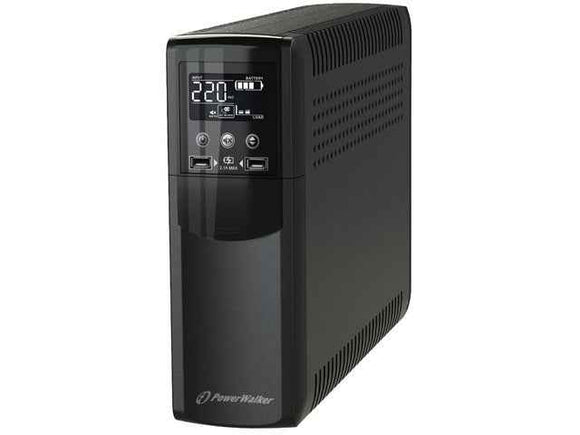 PowerWalker VI 1200 CSW FR, onduleur Line-Interactive, 1,2 kVA, 720 W, 4 prises secteur